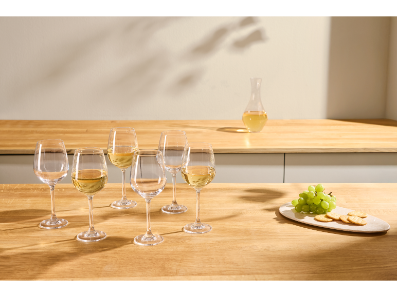 Copas de cava / Copas de vino blanco / Vasos de agua / Copas de vino tinto, lote de 6