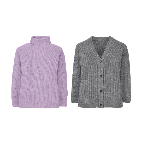 UP2FASHION® - Jersey de cuello alto / Cárdigan