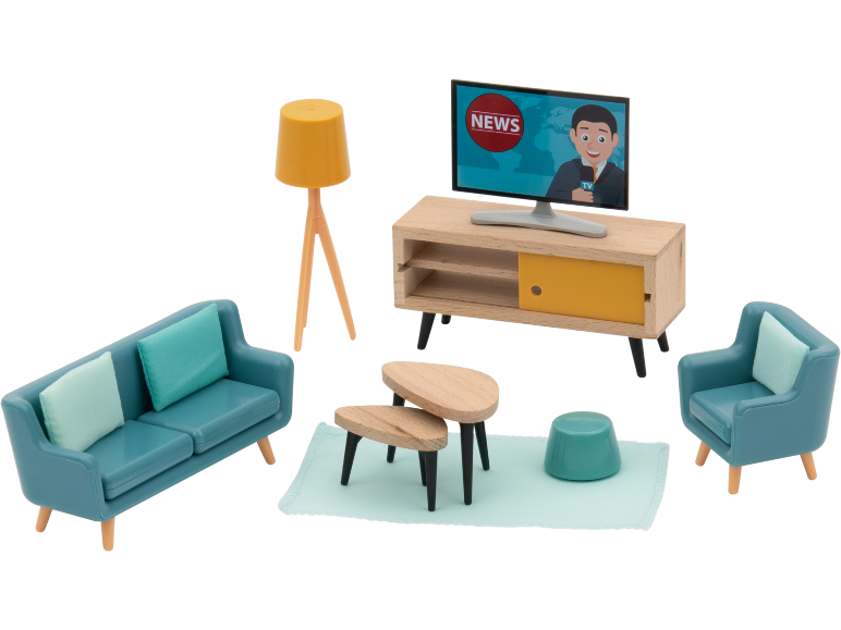 LUPILU® - Muebles para casa de muñecas