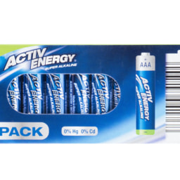 ACTIV ENERGY® - Pilas alcalinas AAA