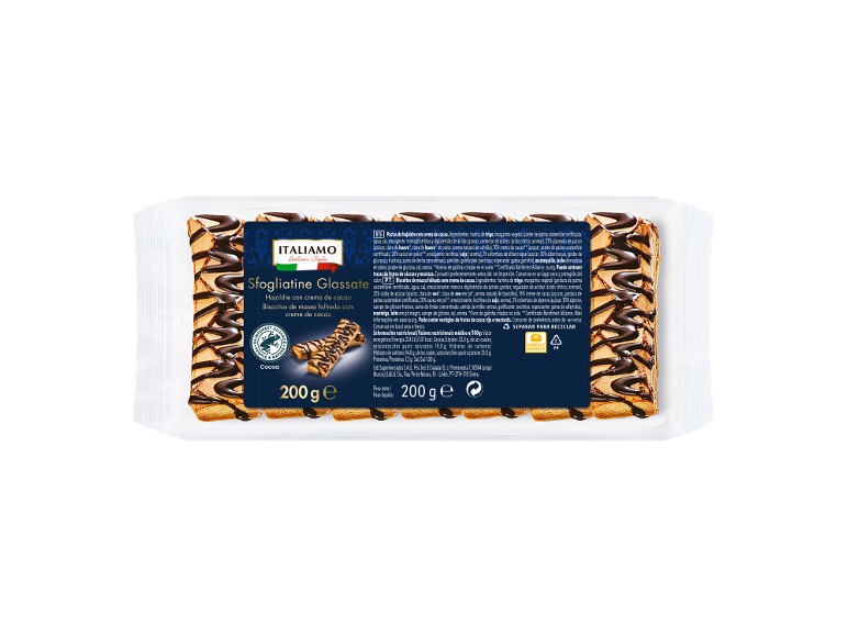 Hojaldre con crema de cacao