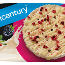 BICENTURY® - Tortitas de maíz y arroz con chocolate blanco y frutos rojos
