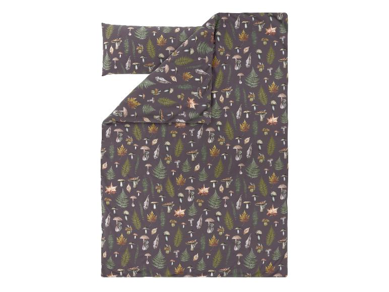 Ropa de cama reversible de satén de microfibra, 150 x 220 cm