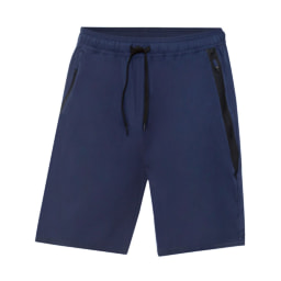 Pantalón corto técnico para hombre con cintura elástica y cordón azul