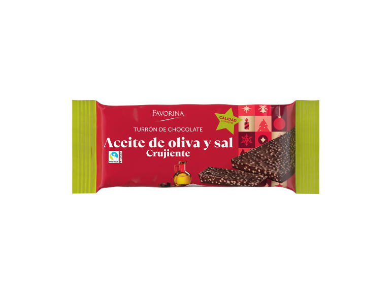 Favorina - Turrón crujiente con aceite y sal