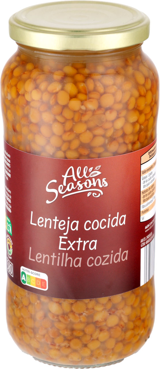 ALL SEASONS® - Lentejas cocidas extra