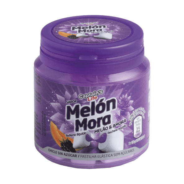 CAPTAIN'S LIFE® - Chicles rellenos de zumo sabor melón y mora