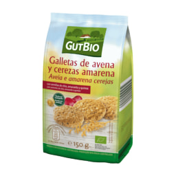 GUTBIO® - Mini cookies de avena y cerezas de amarena