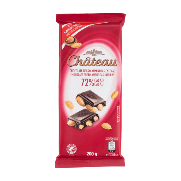 CHÂTEAU® - Chocolate negro con almendras enteras
