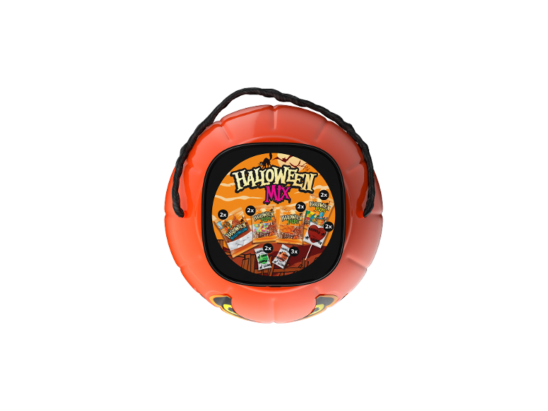 Calabaza con golosinas