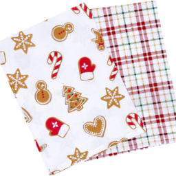 LIVARNO® - Paños de cocina 50 x 70 cm, 2 piezas