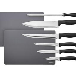 Set de cuchillos con varilla de afilar