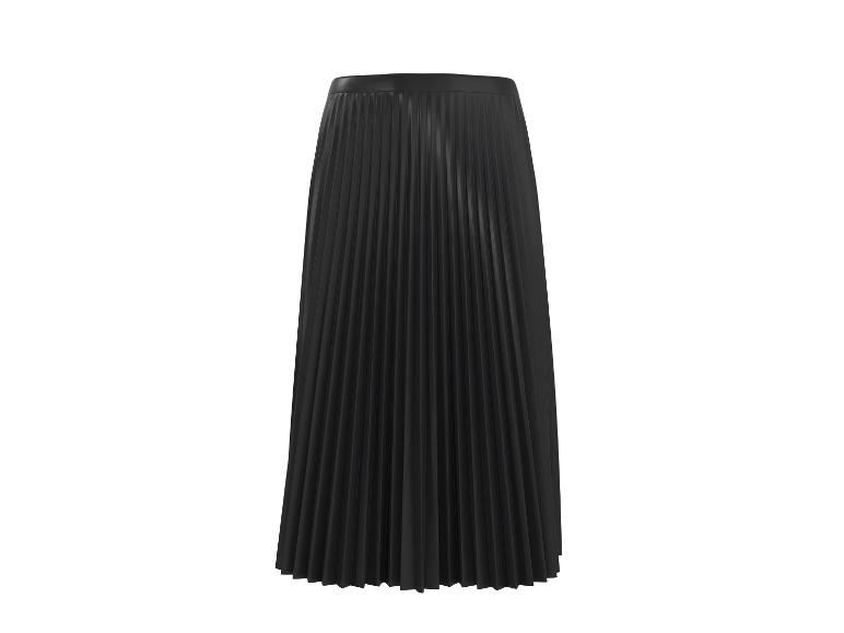 Falda midi para mujer efecto piel