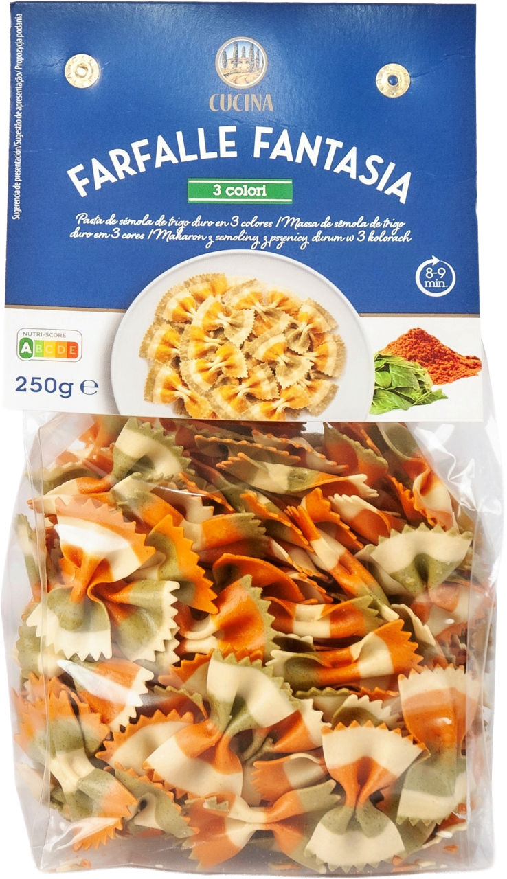 CUCINA® - Farfalle de  3 colores