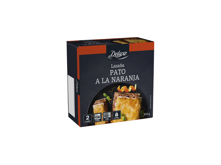 DELUXE - Lasaña de pato a la naranja