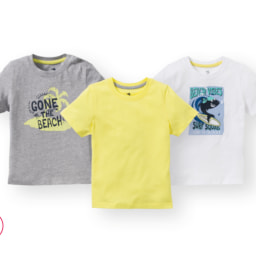 'Lupilu®' Camiseta de colores niños pack 3 100% algodón