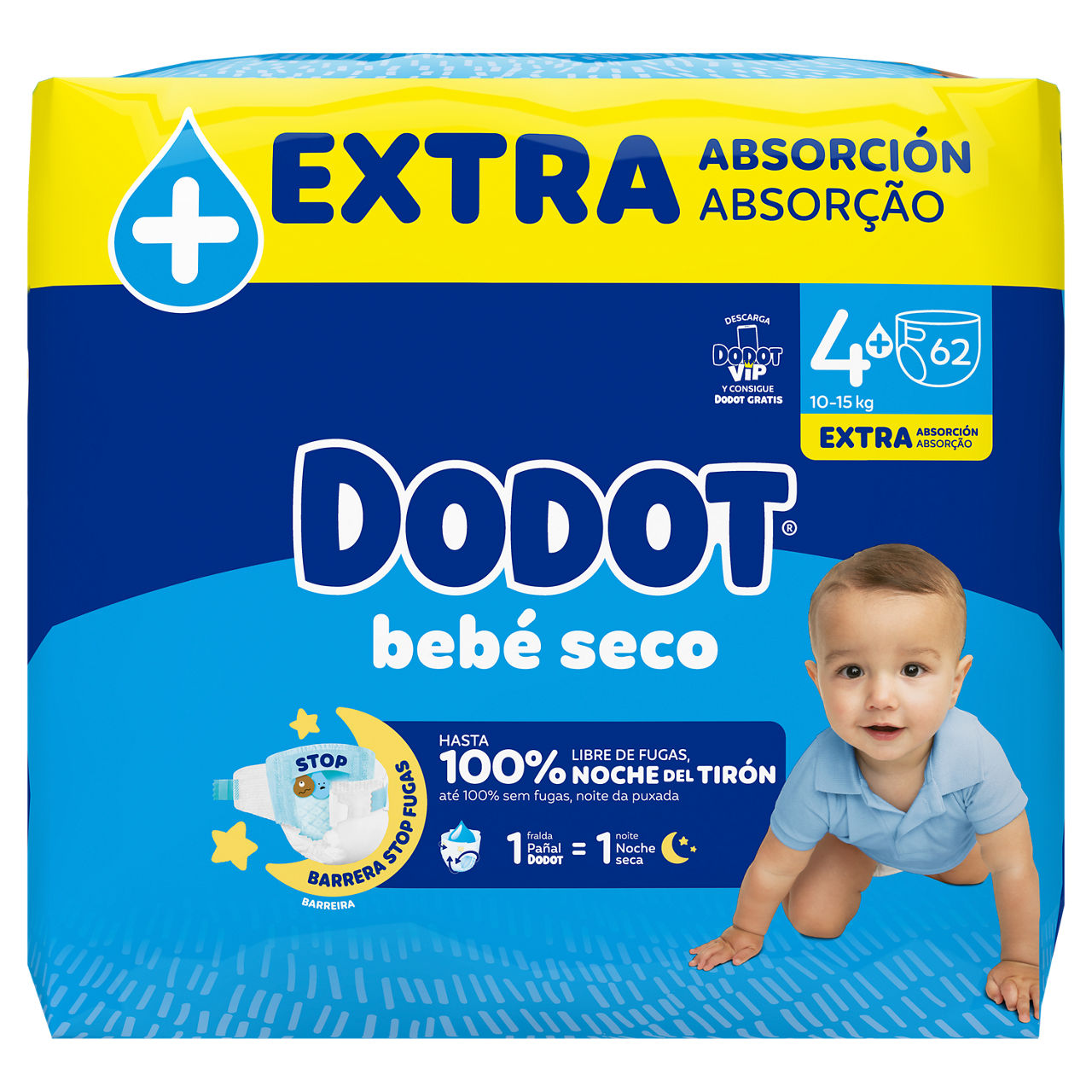 DODOT® - Pañales bebé seco talla 4