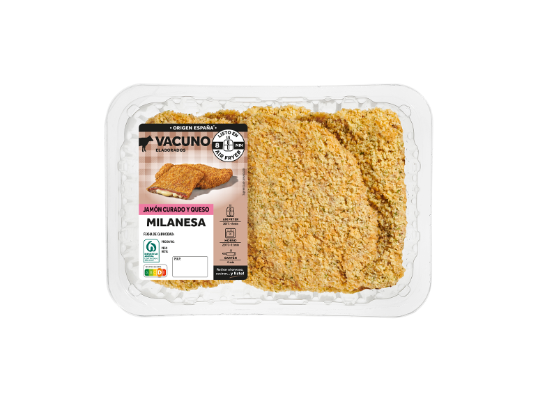 Cachopo de vacuno relleno de jamón