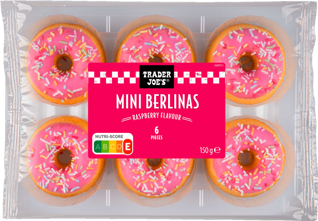TRADER JOE'S® - Miniberlinas sabor frambuesa